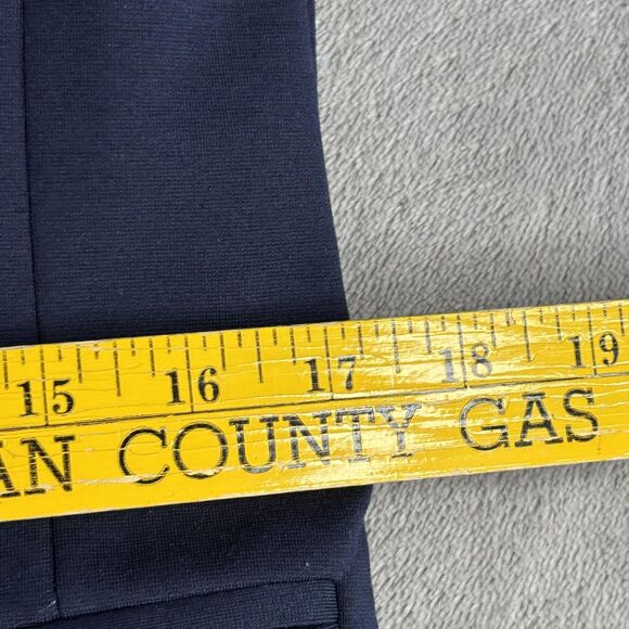 Gap Blazer Womens 8 Navy CL Academy Stretch Lined One Button Jacket Career - Picture 12 of 16